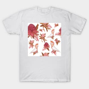 Australian Native Birds and Flowers T-Shirt